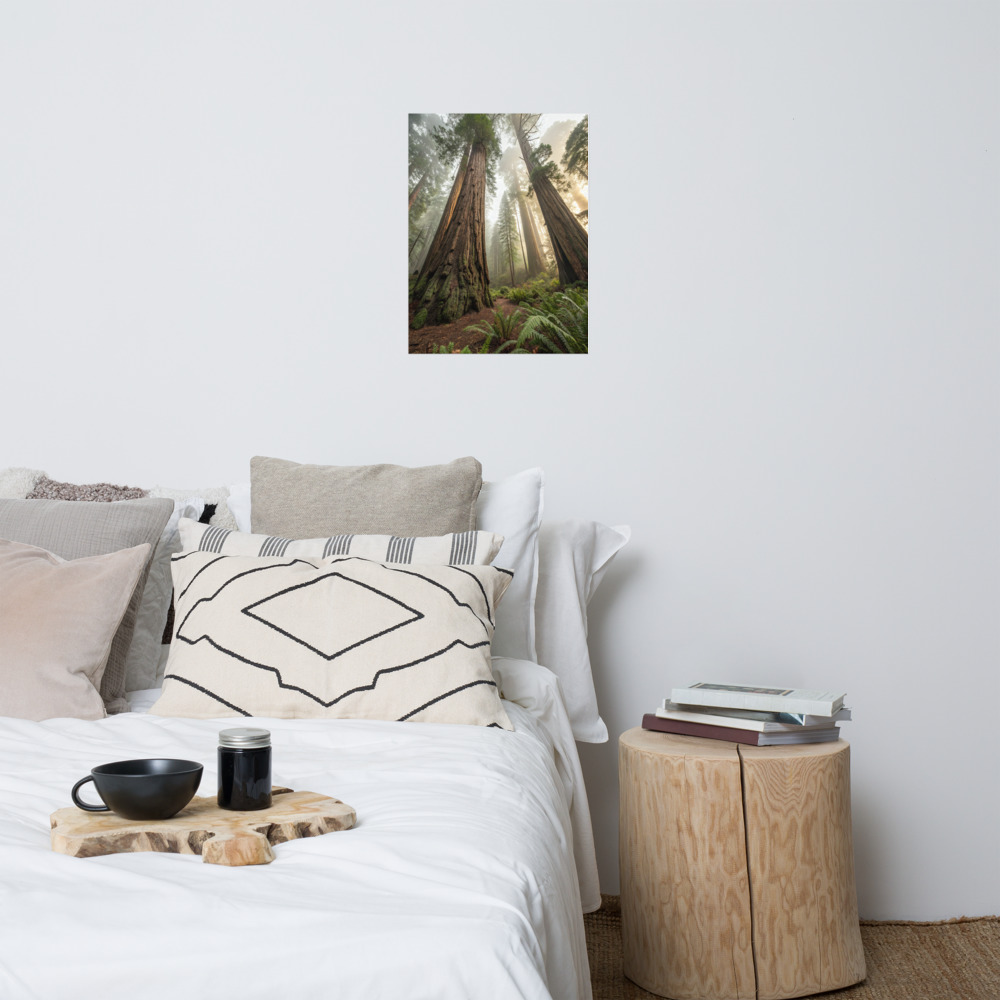 Cathedral of Giants Poster — Ancient Forest Art Print view 3
