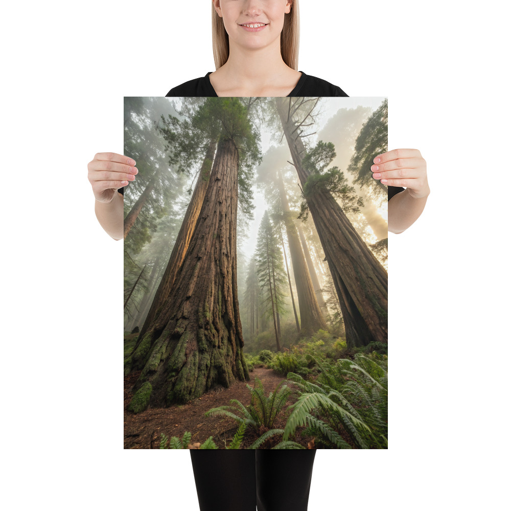 Cathedral of Giants Poster — Ancient Forest Art Print view 4