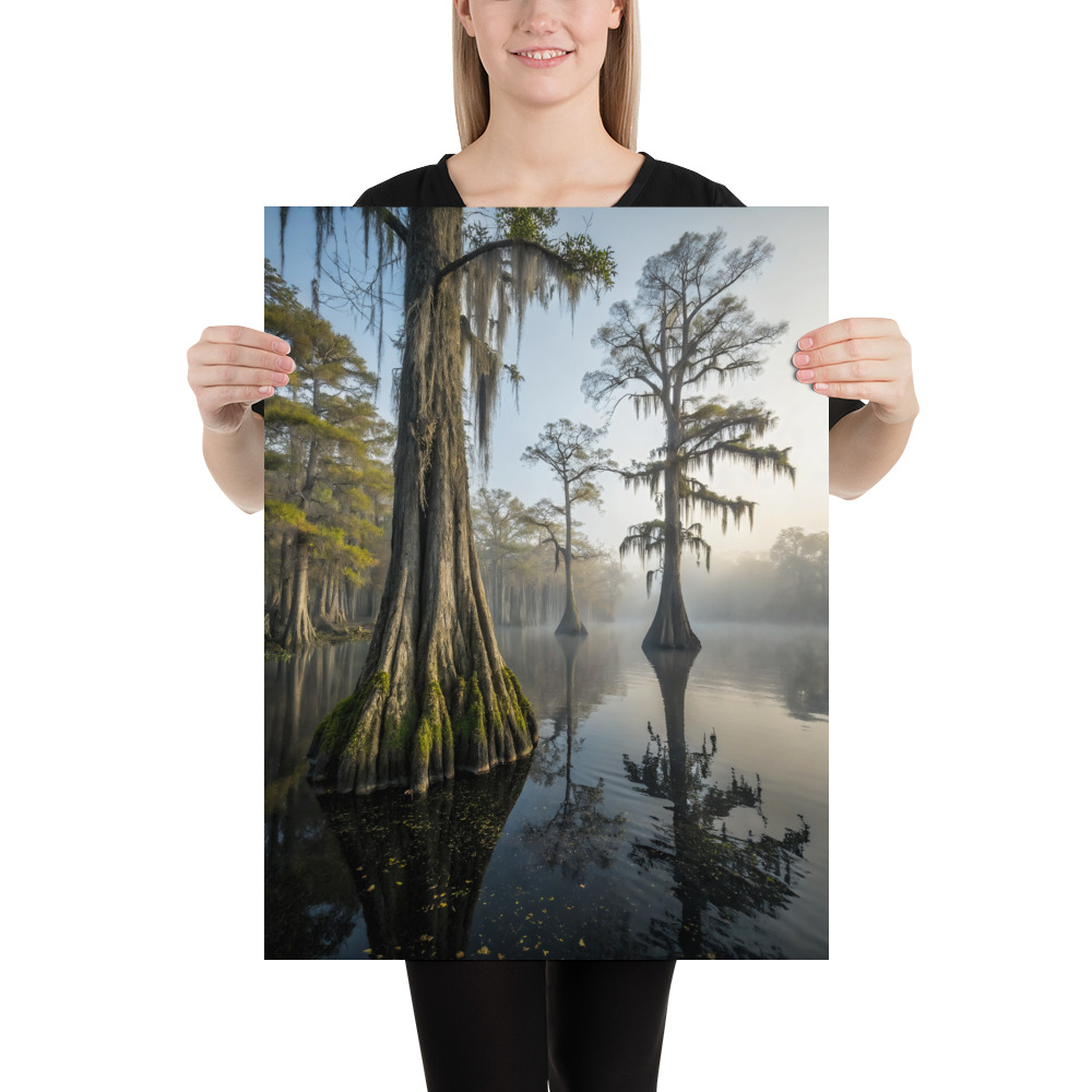 Mystic Bayou Poster — Ethereal Swampland Art Print view 4